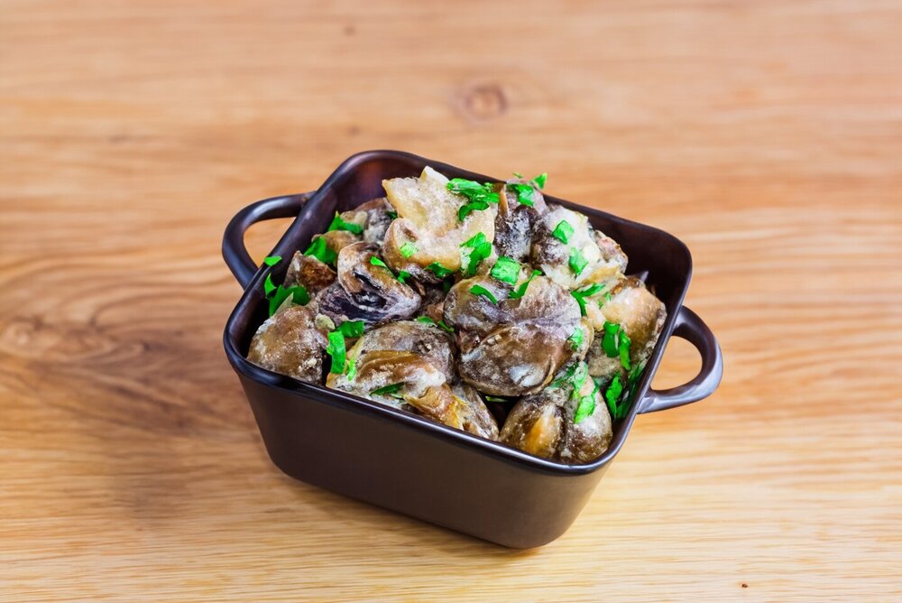 Stewed Mushrooms in a Slow Cooker