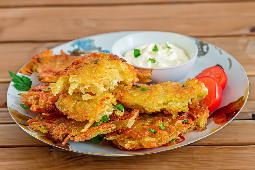 Potato Pancakes with Onion