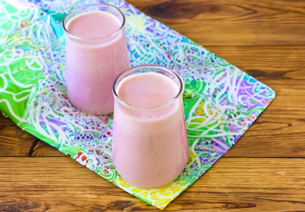 Strawberry Milkshake with Ice Cream