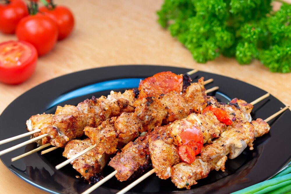 Pork Tenderloin Shashlik on the Grill