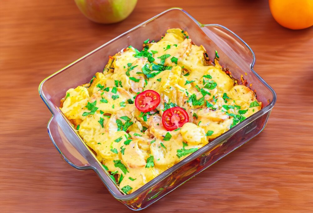 Baked Potatoes with Apples