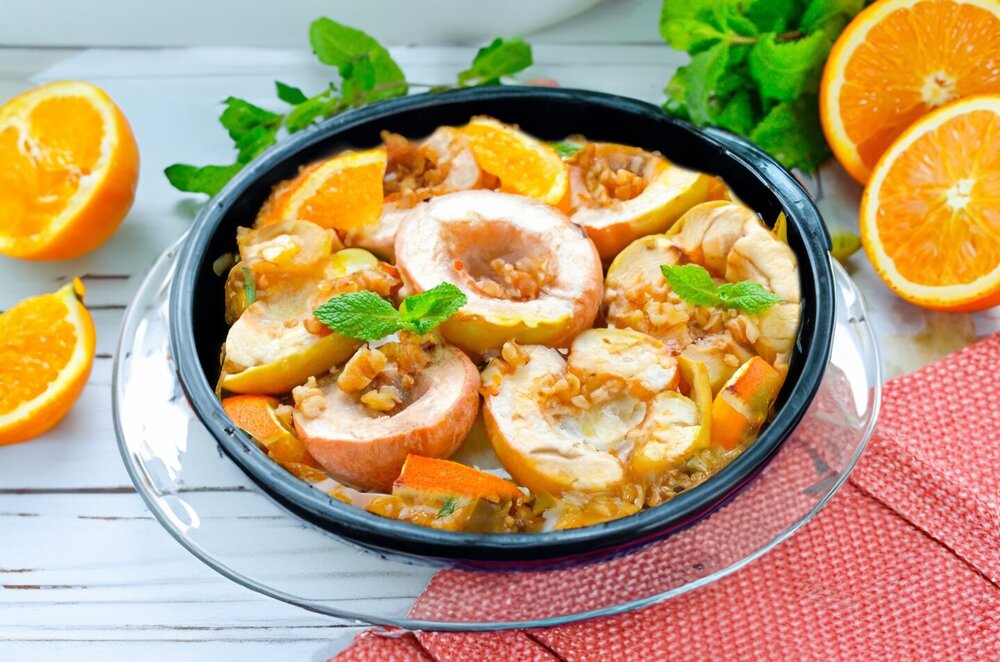 Baked Apples and Pears in the Oven
