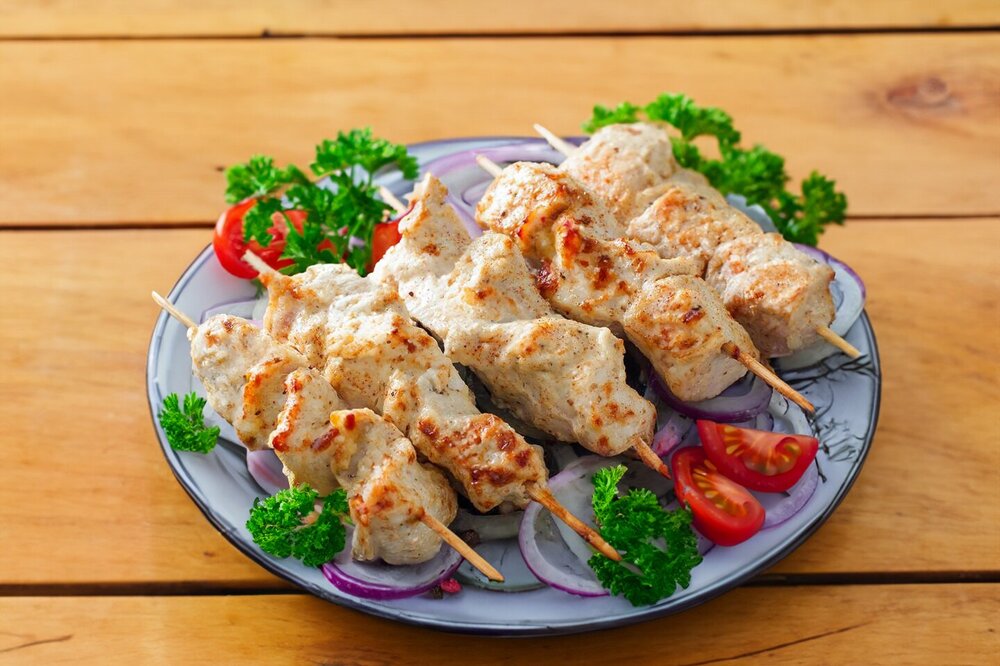 Chicken Breast Skewers in the Oven