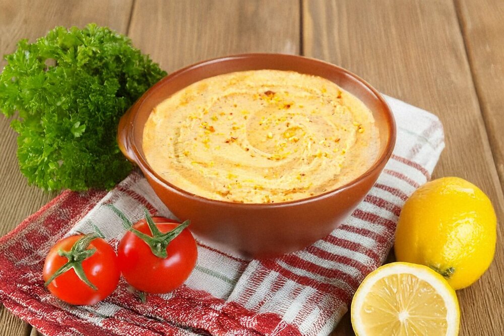 Zucchini Hummus with Pistachios