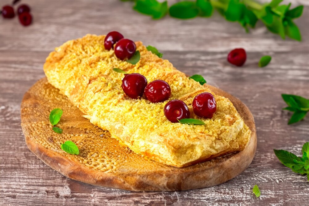 Puff Pastry Pie with Cottage Cheese