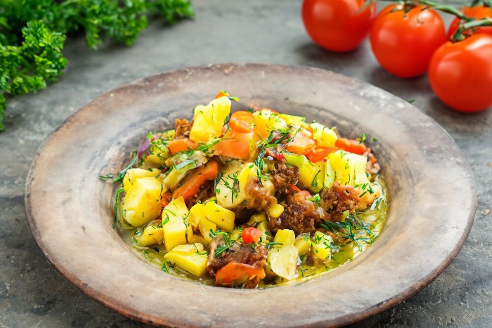 Microwave Meat Stew Clay Pot