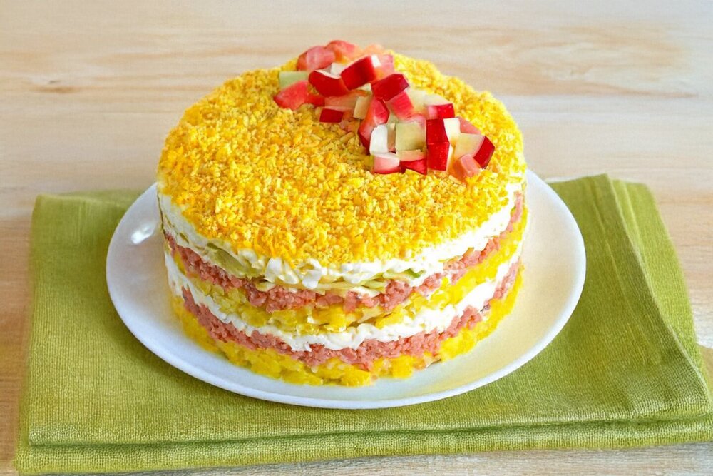 Mimosa Salad with Apple