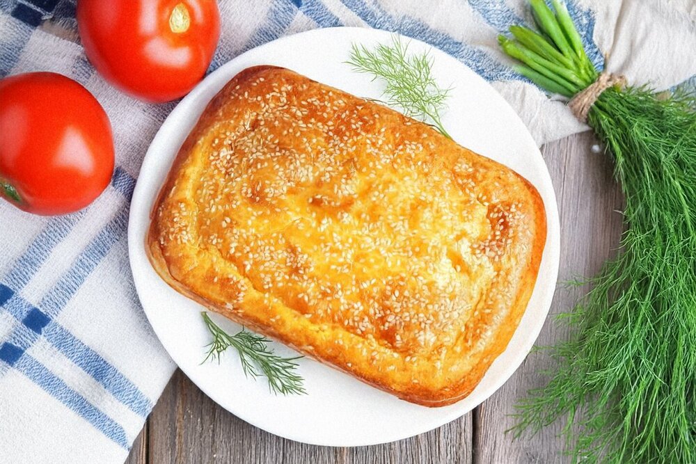 Fish and Potato Pie in the Oven