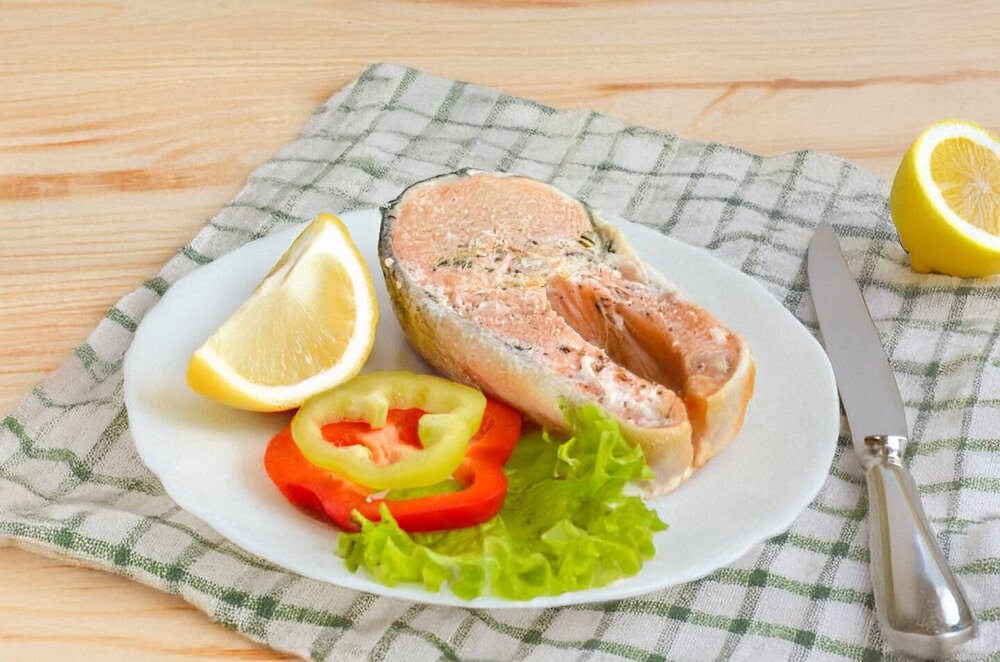 Salmon Steak in Foil (Baked in the Oven)