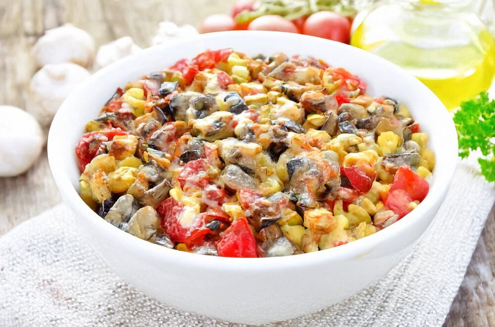 Zucchini, Eggplant, Tomato, and Cheese Bake