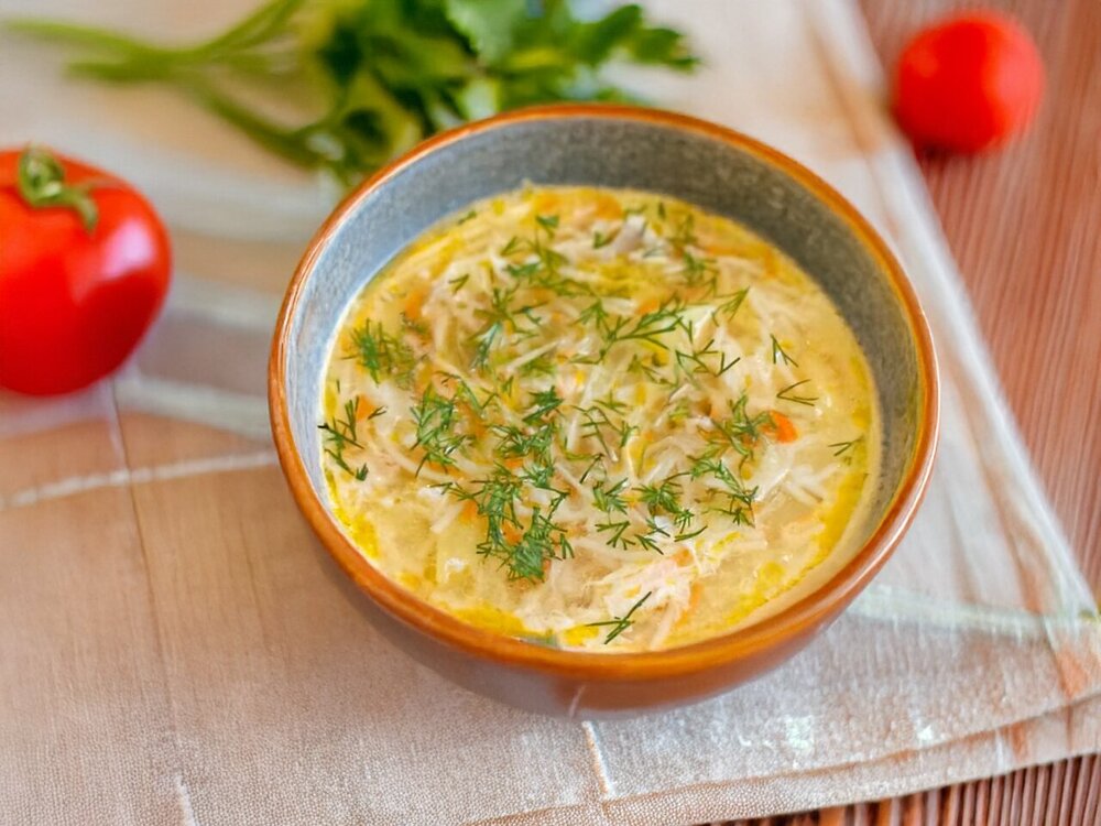 Curly Egg Soup