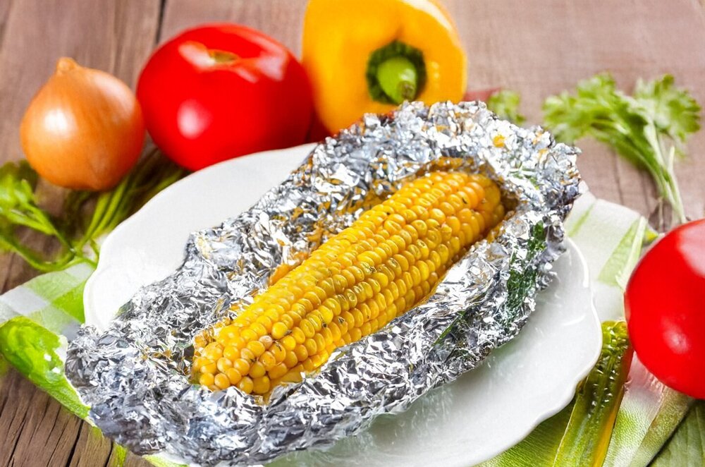 Corn in Foil Baked in the Oven