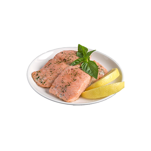 Boiled salmon