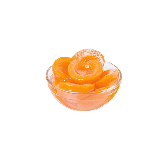 Canned apricots