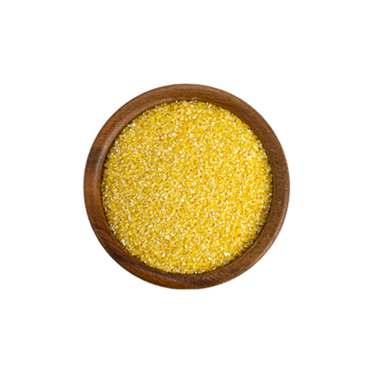Corn grits degermed, unenriched, raw