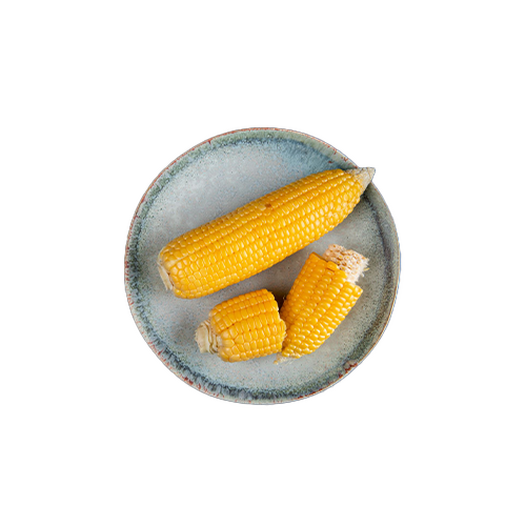 Boiled field corn on the cob